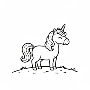 Cool Unicorn Printable For Kids Coloring Page - Free Printable
