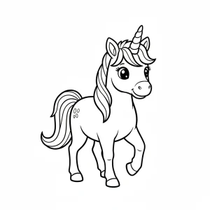 Creative Unicorn Printable For Kids Coloring Page - Free Printable