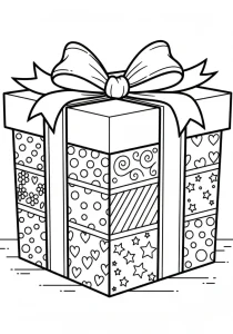 Easy Christmas Coloring Page - Free Printable