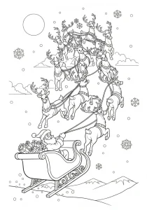 Cool Christmas Coloring Page - Free Printable