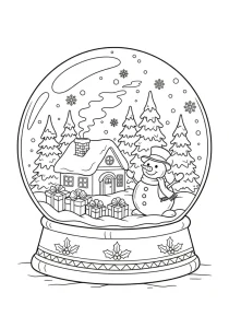 Creative Christmas Coloring Page - Free Printable