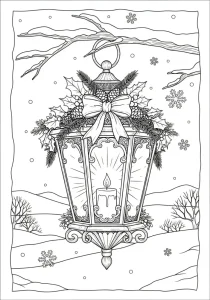 Bold Christmas Coloring Page - Free Printable