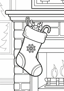 Detailed Christmas Coloring Page - Free Printable