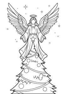 Simple Christmas Coloring Page - Free Printable