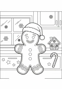 Simple Christmas Coloring Page - Free Printable