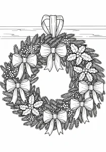 Easy Christmas Coloring Page - Free Printable