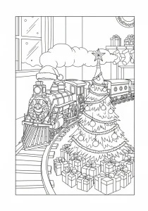 Kids Christmas Coloring Page - Free Printable