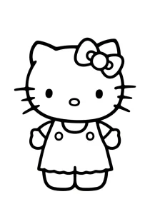 Hello Kitty 1 768x1097 Coloring Page - Free Printable