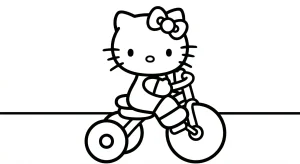 Hello Kitty For All Coloring Page - Free Printable