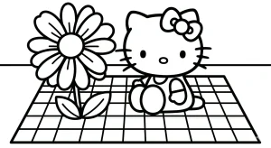 Fun Hello Kitty For All Coloring Page - Free Printable