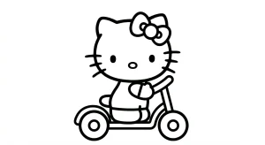 Fun Hello Kitty For All Coloring Page - Free Printable