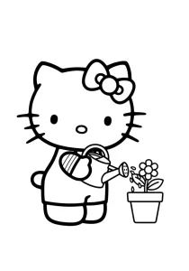 Hello Kitty5 768x1097 Coloring Page - Free Printable