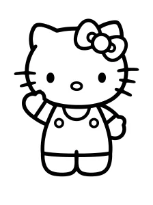 Hello Kitty Coloring Page - Free Printable