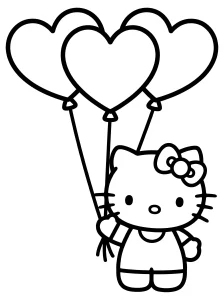 Kids Hello Kitty Coloring Page - Free Printable