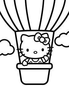 Printable Hello Kitty Coloring Page - Free Printable