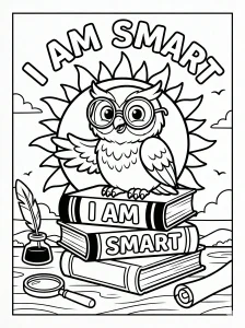 Creative Positive Affirmation Coloring Page - Free Printable