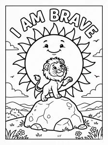 Funny Positive Affirmation Coloring Page - Free Printable