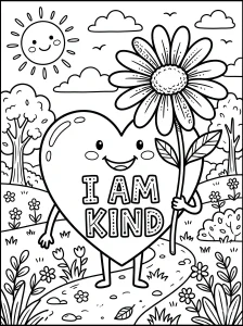 Bold Positive Affirmation Coloring Page - Free Printable