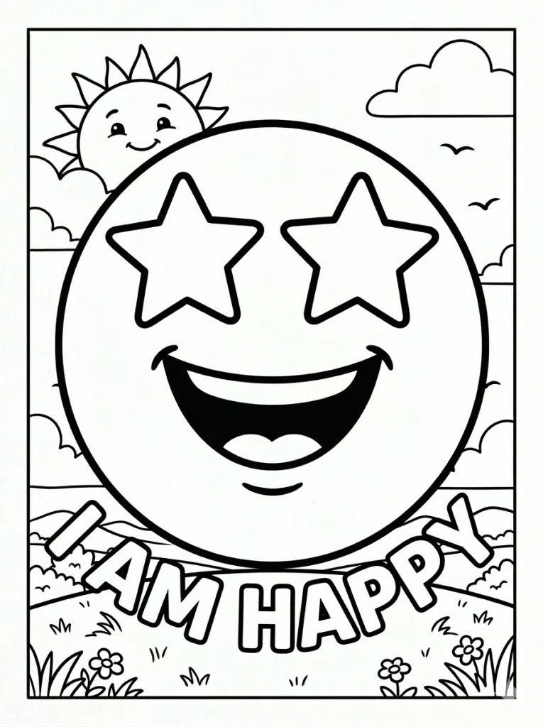 Easy Positive Affirmation Coloring Page - Free Printable