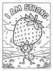 Outlined Positive Affirmation Coloring Pages- Free Printable