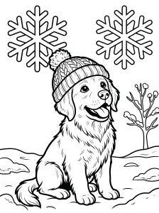Simple Puppy Coloring Page - Free Printable