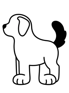 Creative Puppy Coloring Page - Free Printable