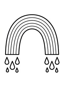 Fun Rainbow Coloring Pages - Free Printable