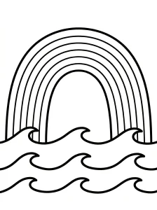 Creative Rainbow Coloring Page - Free Printable