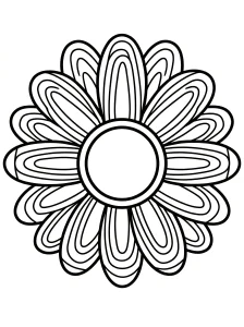 Basic Rainbow Coloring Page - Free Printable
