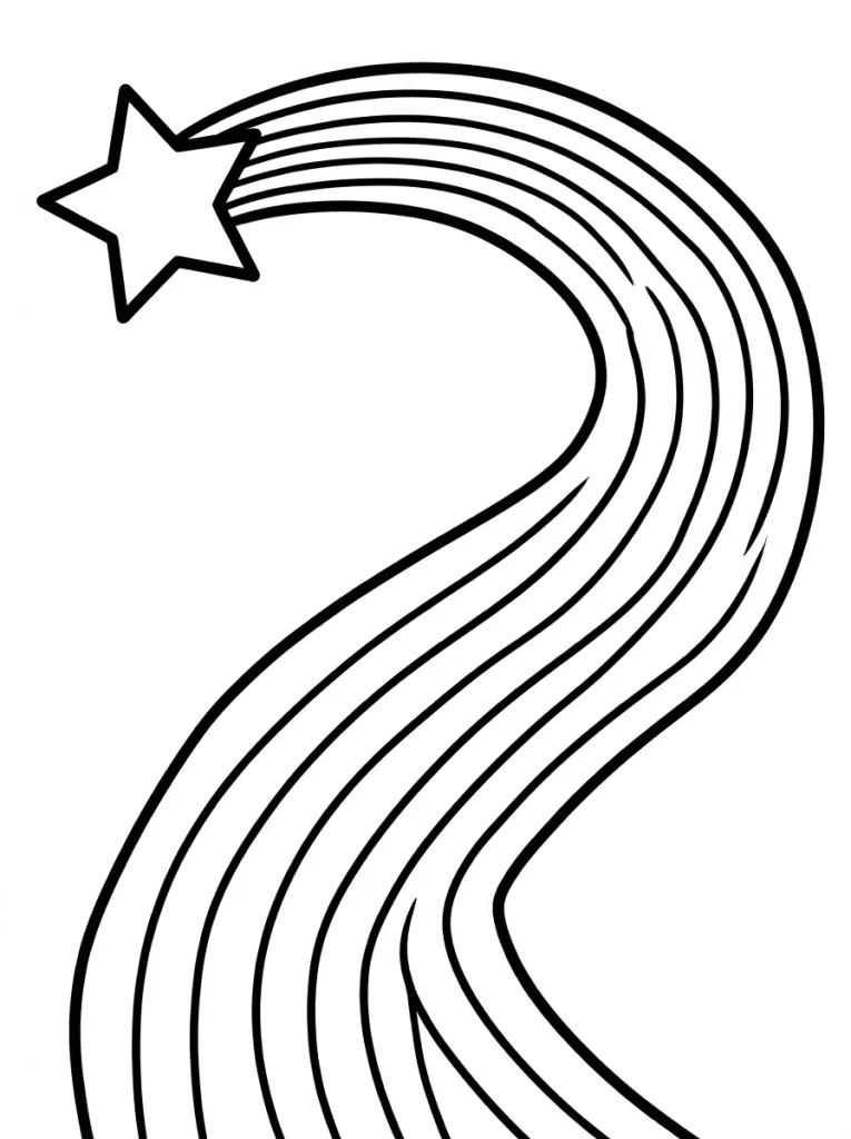 Detailed Rainbow Coloring Page - Free Printable