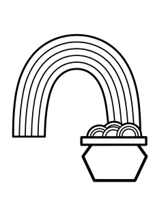 Fun Rainbow Coloring Page - Free Printable