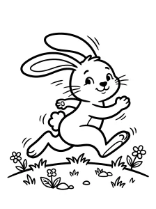 Printable Bunny Coloring Page - Free Printable
