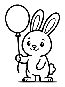 Bunny Coloring Page - Free Printable