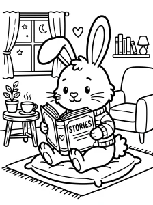 Bunny Coloring Page - Free Printable