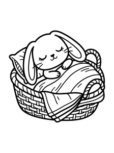 Detailed Bunny Coloring Page - Free Printable
