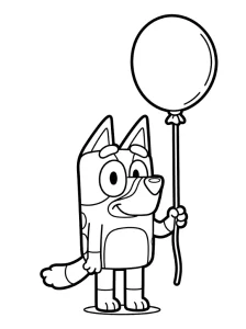 Classic Bluey Coloring Page - Free Printable