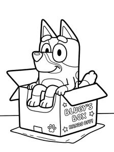 Detailed Bluey Coloring Page - Free Printable