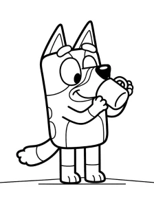 Fun Bluey Coloring Page - Free Printable