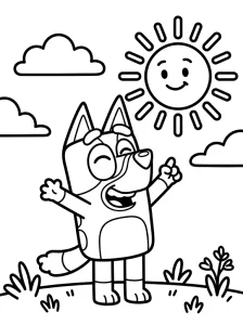Bluey Coloring Page - Free Printable