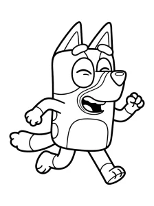 Cool Bluey Coloring Page - Free Printable