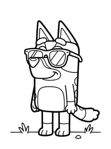 Creative Bluey Coloring Page - Free Printable