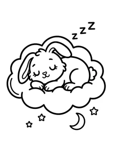 Printable Bunny Coloring Page - Free Printable