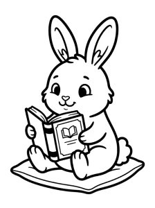 Bold Bunny Coloring Page - Free Printable