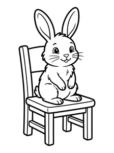 Basic Bunny Coloring Page - Free Printable