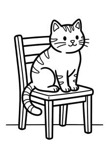 Cat Coloring Page - Free Printable