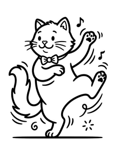 Simple Cat Coloring Page - Free Printable