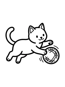 Classic Cat Coloring Page - Free Printable