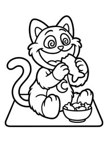 Bold Catnap Coloring Page - Free Printable