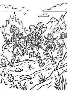 Cool Demon Hunters Coloring Page - Free Printable