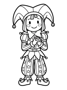 Detailed Digital Circus Pomni Coloring Page - Free Printable - Free Printable Coloring Page